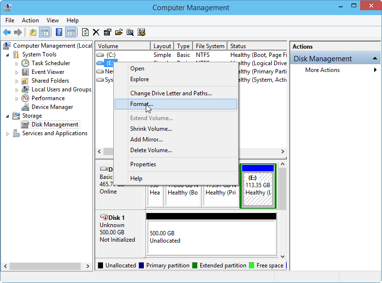 Format And Partition Disk